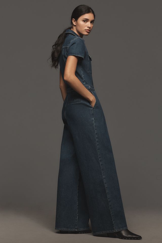 Good American Fit For Success Pleated Wide-Leg Jumpsuit #2