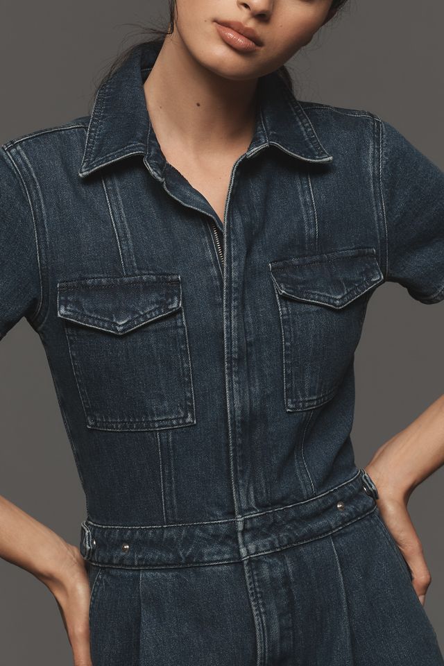 Good American Fit For Success Pleated Wide-Leg Jumpsuit #3