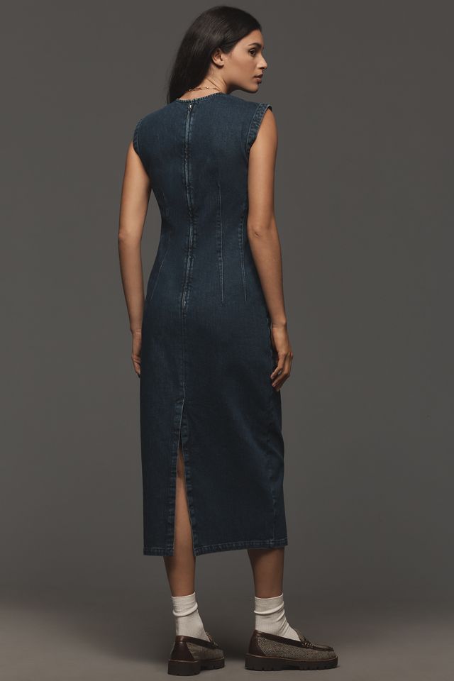 Good American Denim Column Midi Dress #1