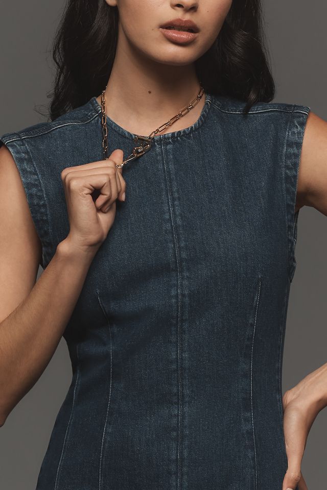 Good American Denim Column Midi Dress #2