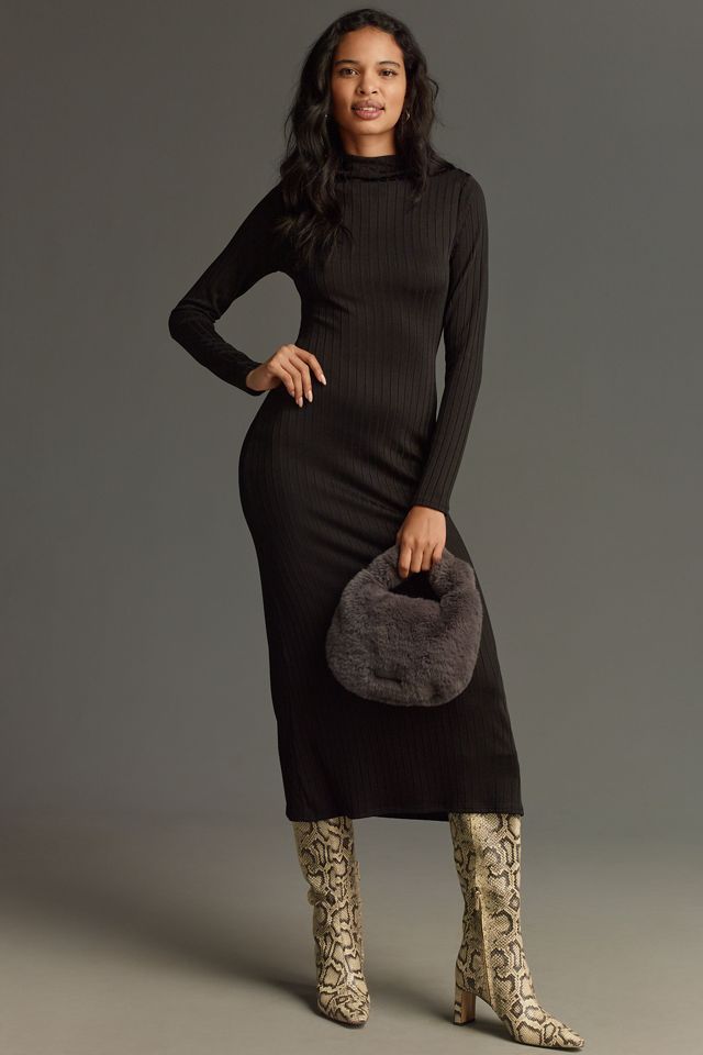 formal green long sleeve dress Ladivine 7482C