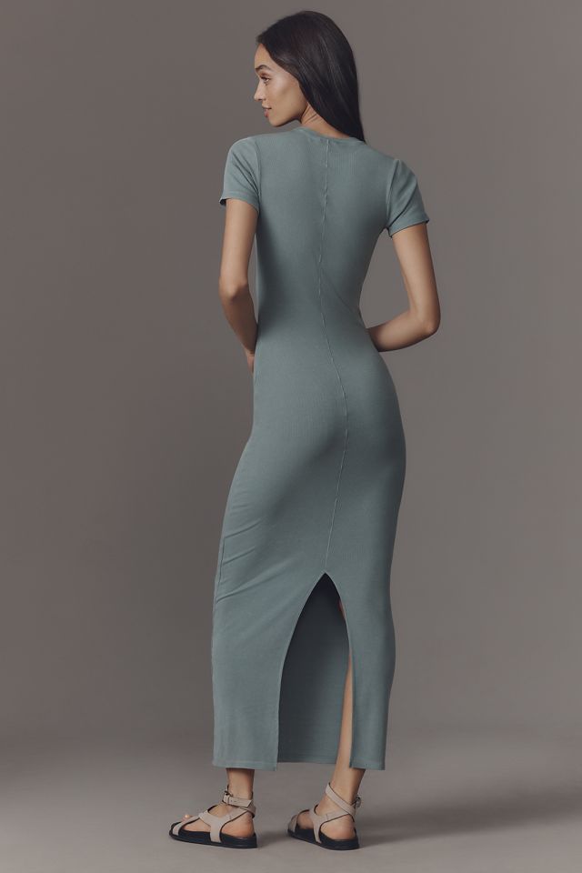 Good American Ribbed Tee Maxi Dress #1