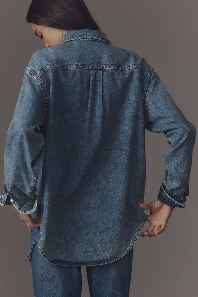 Good American Denim Uniform Shirt #1