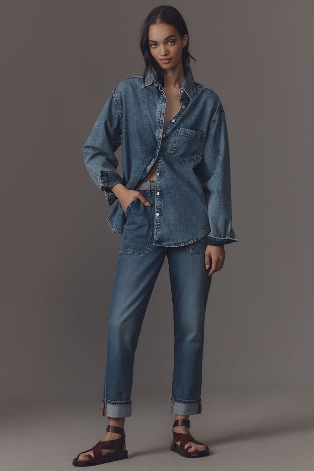 Good American Denim Uniform Shirt #2