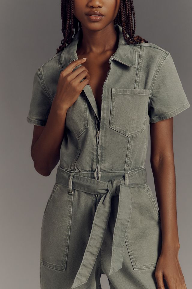 Good American x Anthropologie Fit For Success Utility Crop Jumpsuit #2