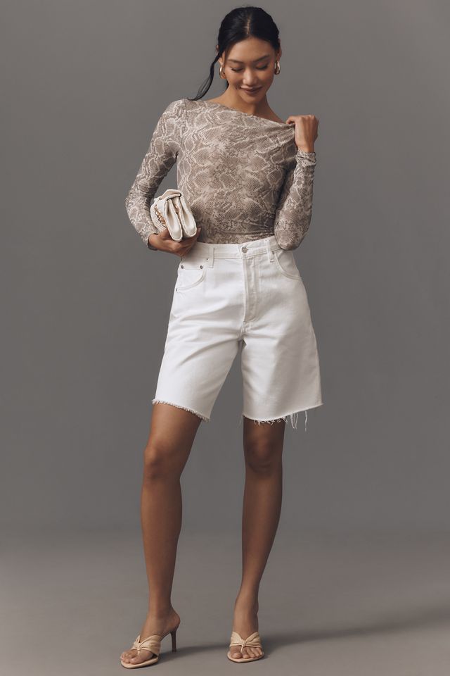 Good American Boat-Neck Mesh Bodysuit #3