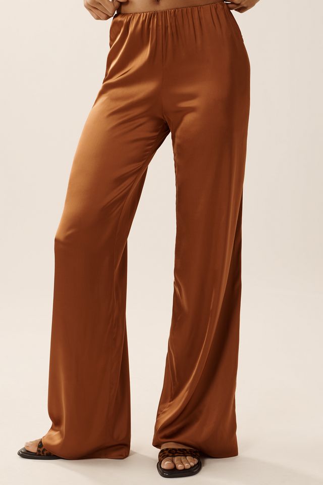 Good American Satin Pull-On Pants #1