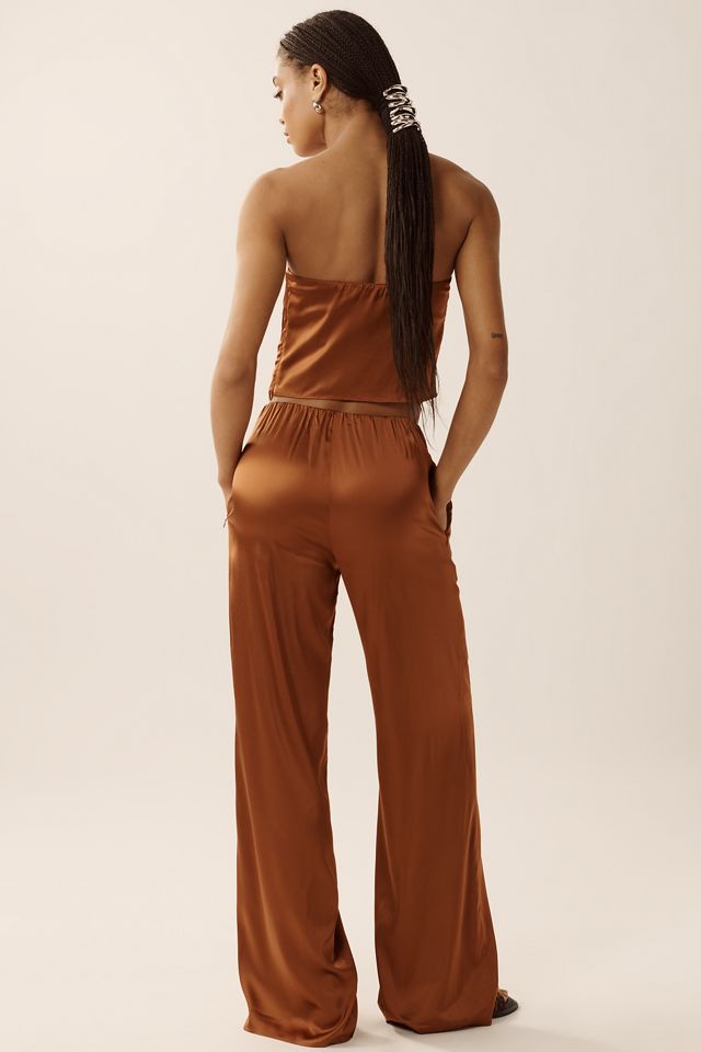 Good American Satin Pull-On Pants #2