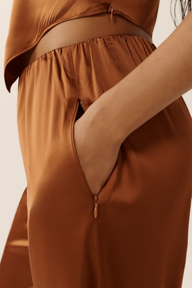 Good American Satin Pull-On Pants #3