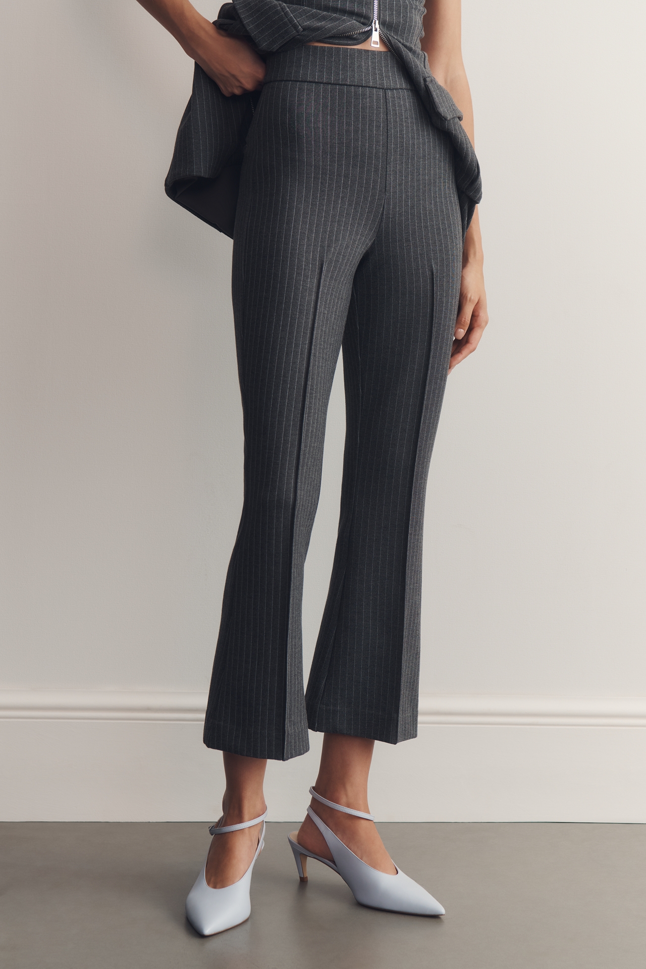 Good American Soft Stretch Ponte Kick Flare Pants
