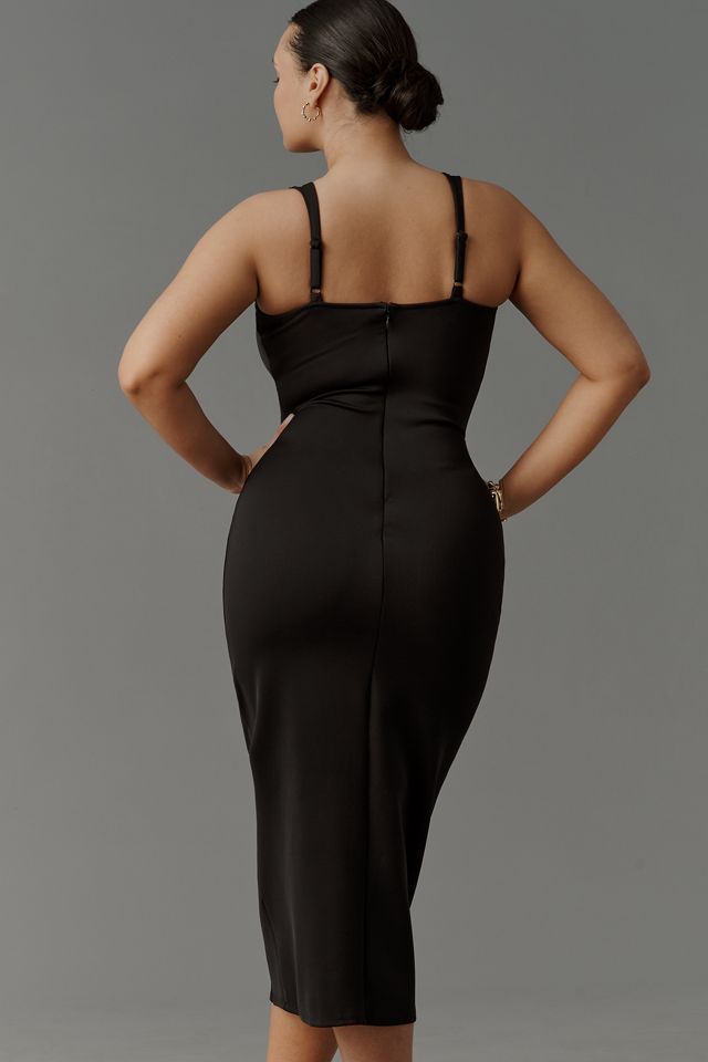 slim fit dress slacks Chloe Merino Wool Fitted Dress