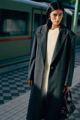 By Anthropologie Tailored Longline Coat