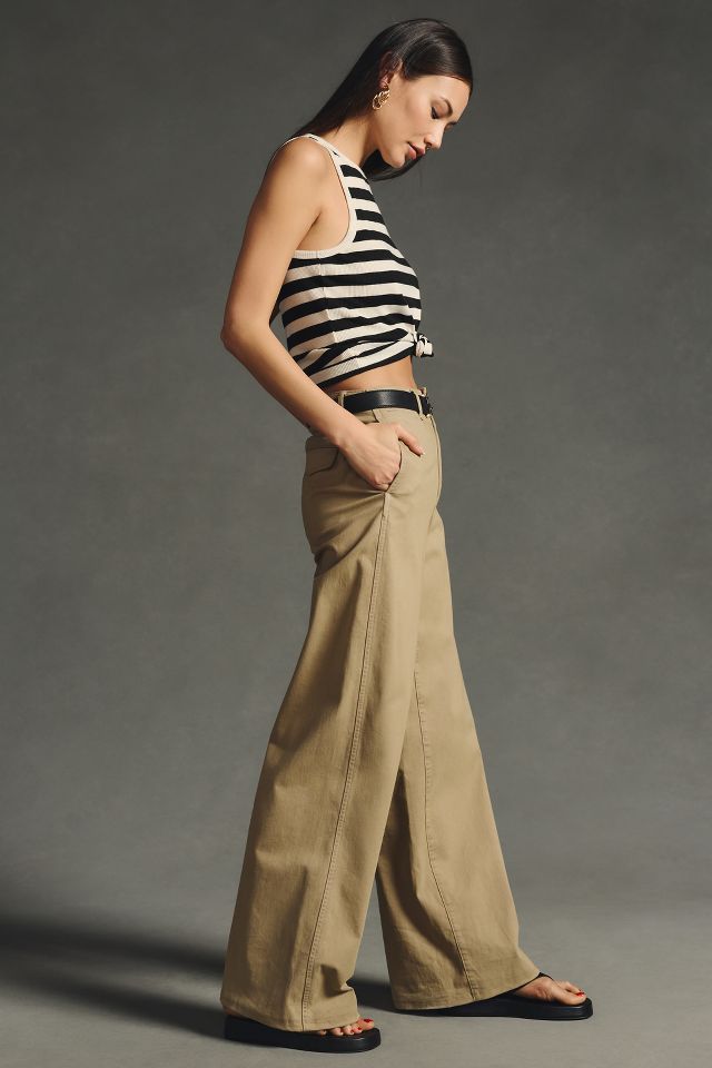 Sofie Wide Leg Cotton Chino