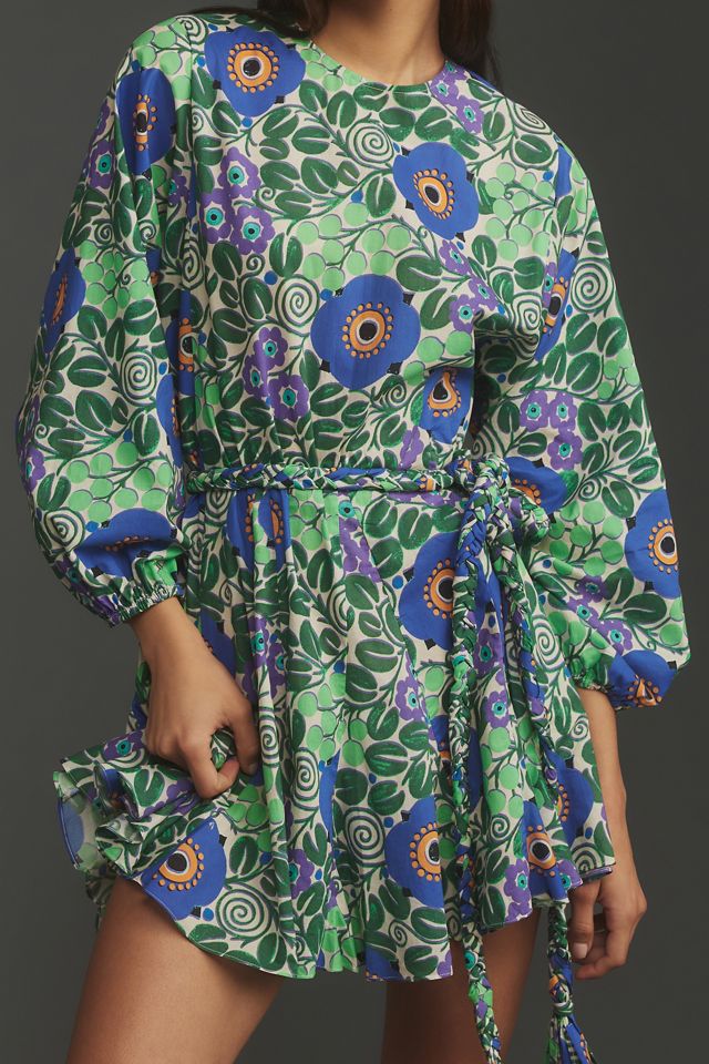 green emerald velvet dress WW30132] Rhode