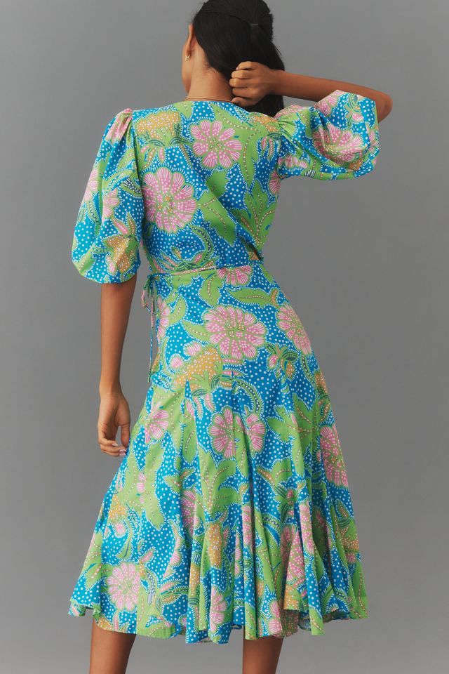 RHODE Fiona Wrap Midi Dress #1