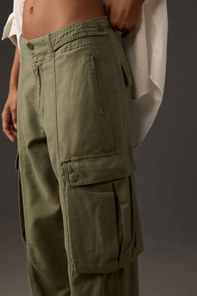 FRAME Wide-Leg Cargo Jeans #3