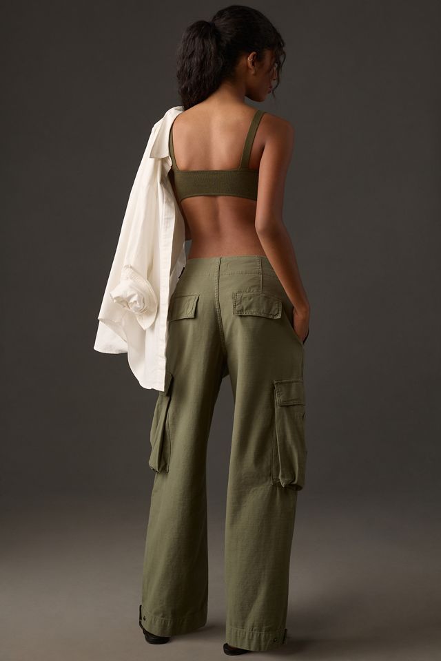 FRAME Wide-Leg Cargo Jeans #4