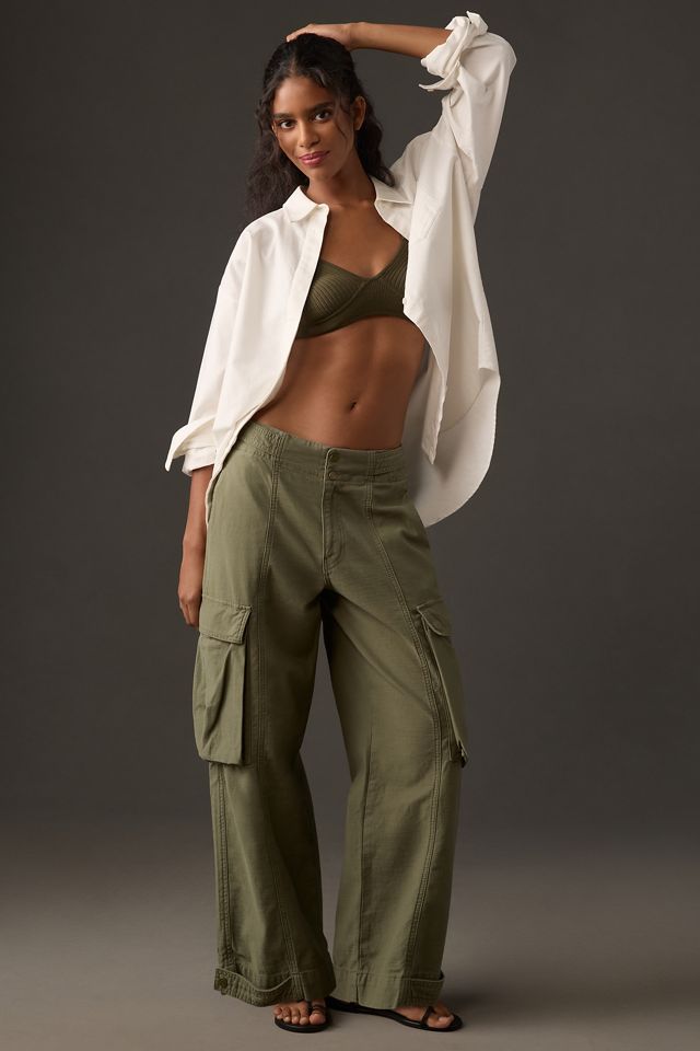 Wide-leg Cargo Pants