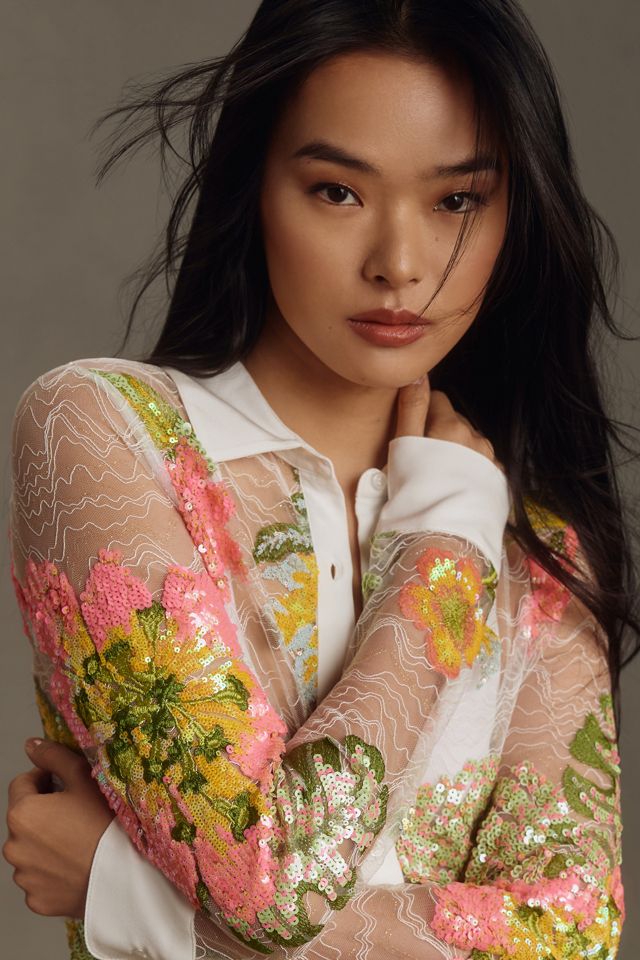 Le Superbe Tropical Lace Blouse #2