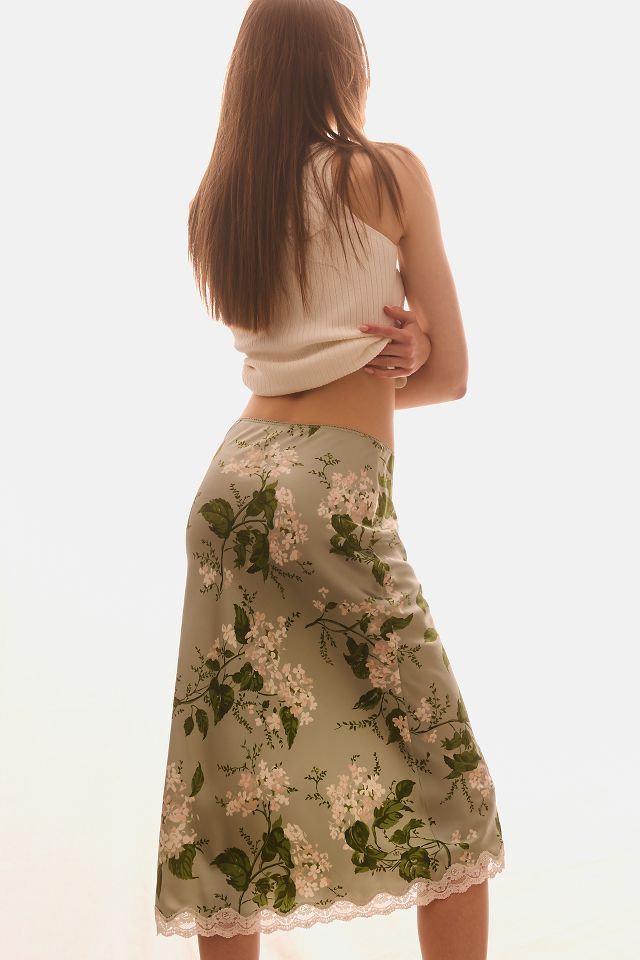 Reformation Arie Silk Skirt #3