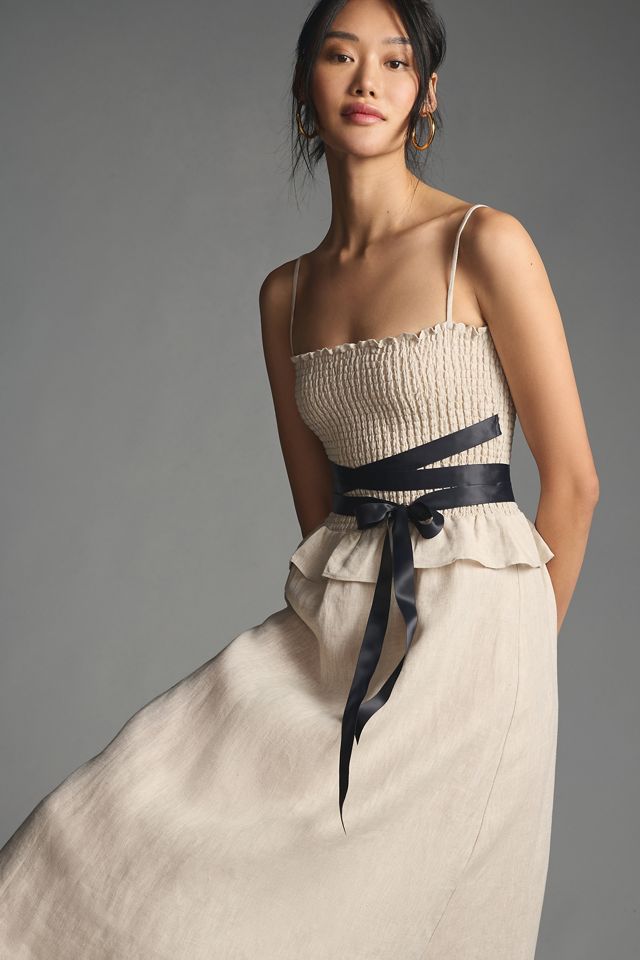 Reformation Miles Linen Dress