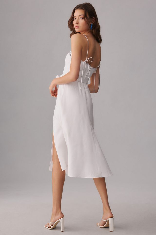 slim line lace wedding dress Clo
