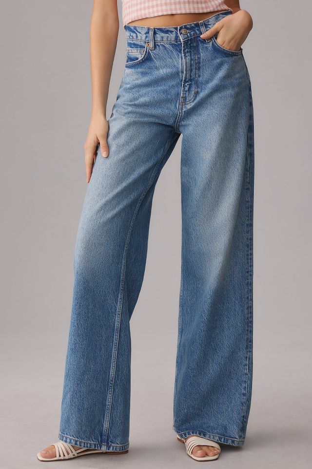 Cary Drawstring Waist Slouchy Wide Leg Jeans