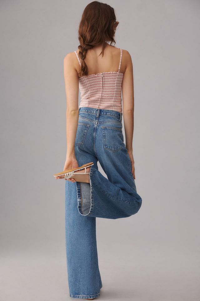 Cary Drawstring Waist Slouchy Wide Leg Jeans