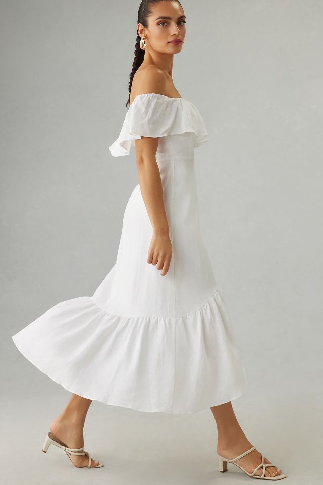 Reformation Baela Linen Dress