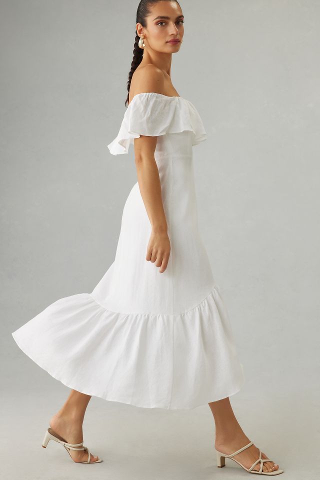 Reformation Baela Linen Dress | Anthropologie