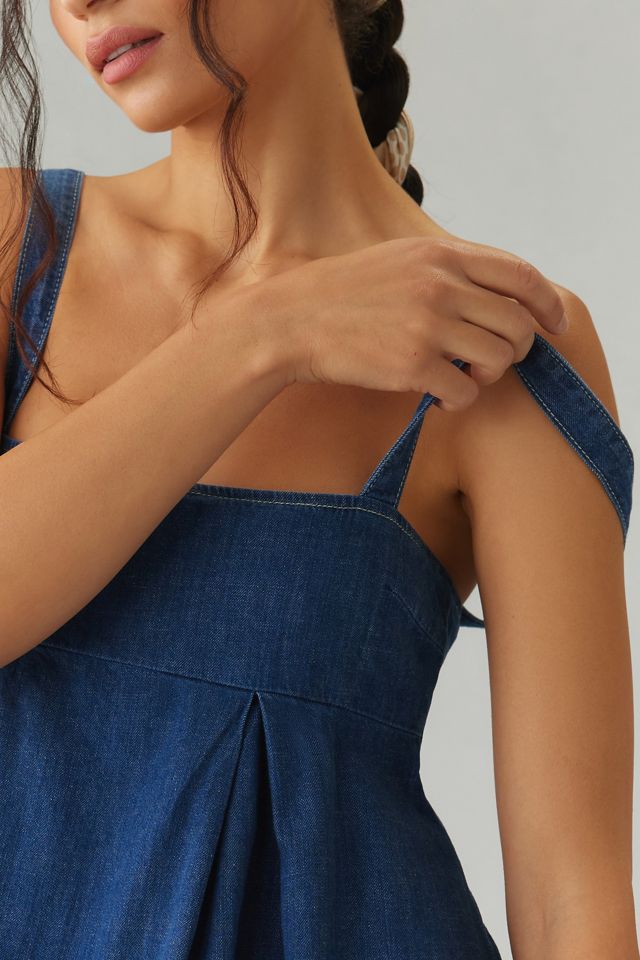 Reformation Cecil Denim Mini Dress