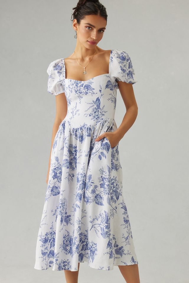 Reformation Davila Linen Dress | Anthropologie