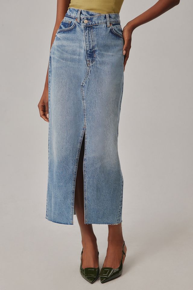 Reformation Nila Long Denim Skirt #3