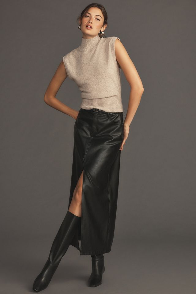 Reformation Arco Cashmere Sleeveless Turtleneck Sweater #2