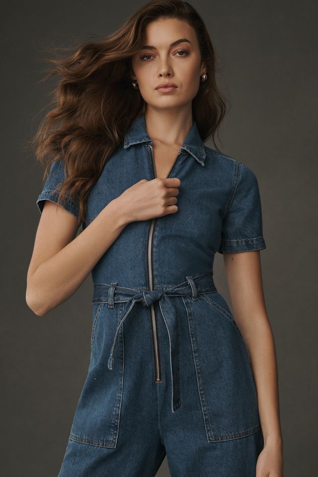 Reformation Cassidy Denim Jumpsuit #3