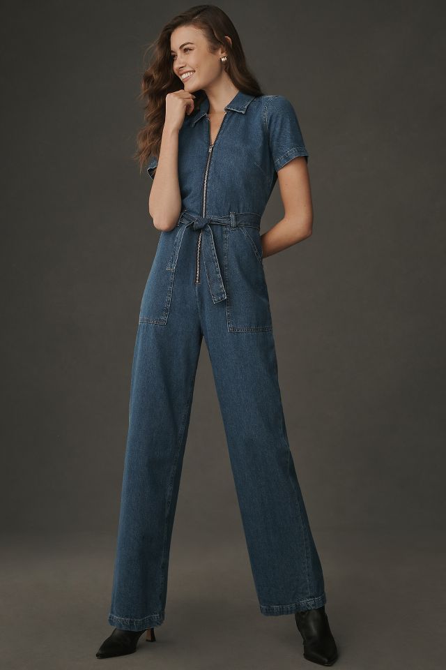 Reformation Cassidy Denim Jumpsuit | Anthropologie