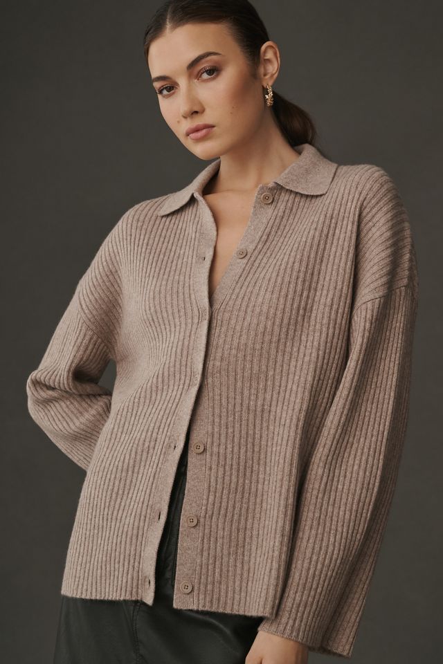 Reformation Fantino Cashmere Collared Cardigan #1