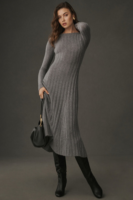 reformation sweater dress Aspen knitted turtleneck LARGE, Chestnut brown USA You cant go wrong Sweater Dresses | Sustainable Sweaters