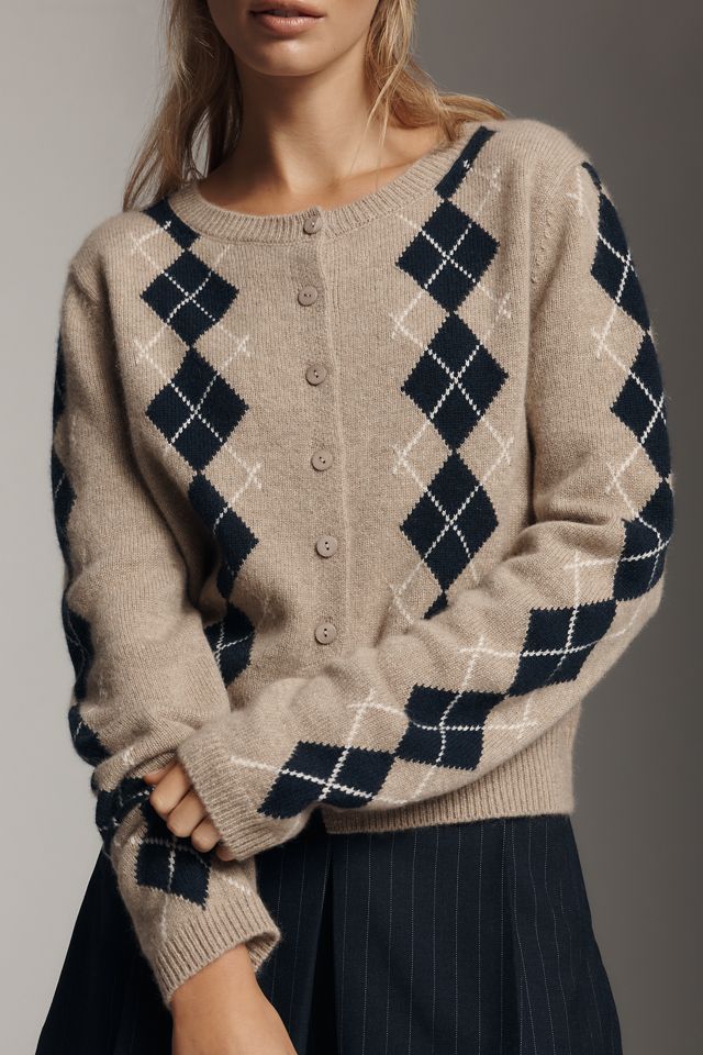 Reformation Clara Cashmere Crew Cardigan Sweater #3