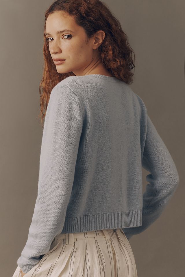 Reformation Clara Cashmere Crew Cardigan Sweater #1