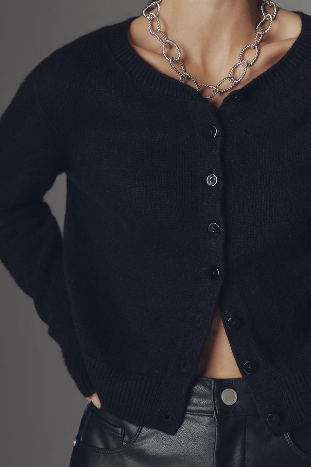 Reformation Clara 100% Cashmere Crew Cardigan #2