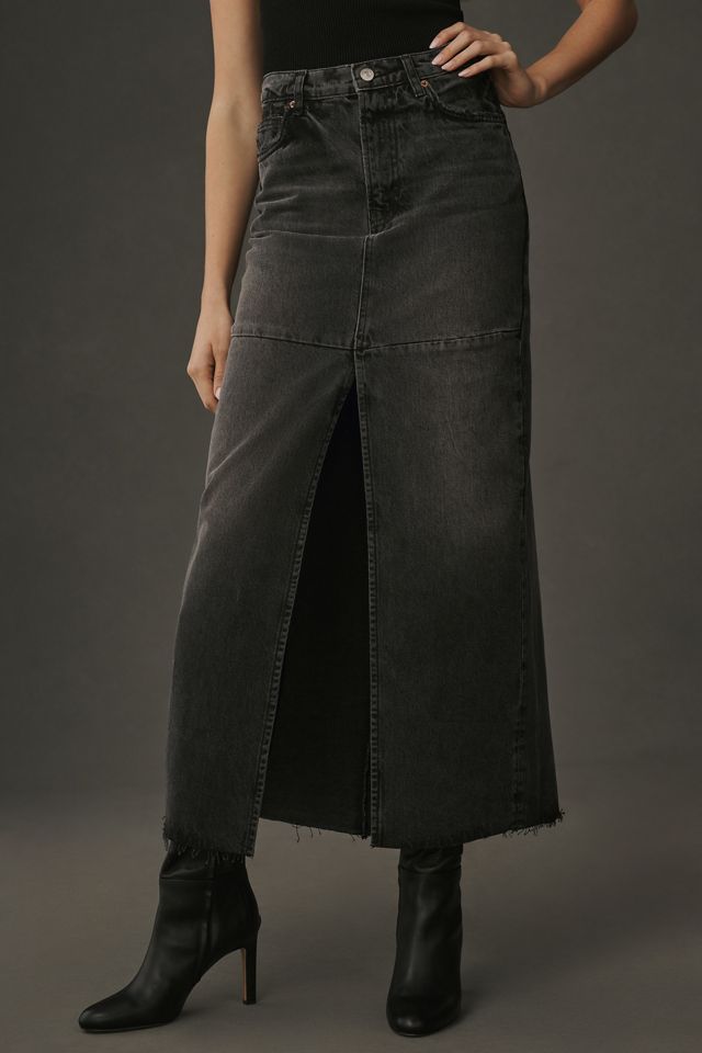 Reformation Tazz Maxi Denim Skirt