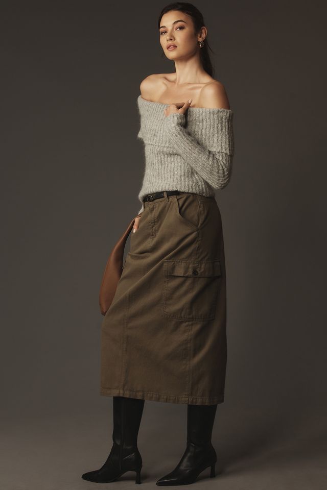 Reformation Maggi Cargo Midi Skirt