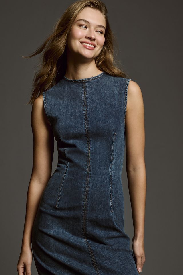 Reformation Kendi Sleeveless Denim Midi Dress #2