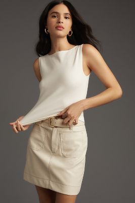 Reformation Dusk Knit Top In White