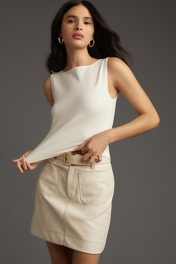 Reformation Dusk Knit Top In White