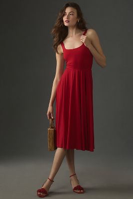 reformation rou midi fit & flare dress Midweight Pique Button Down