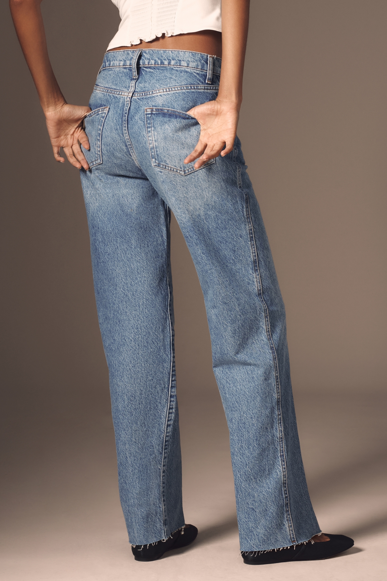 Reformation Val 90s Mid-Rise Straight-Leg Jeans