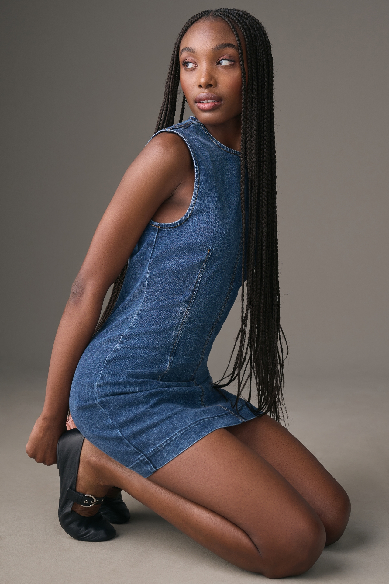 Reformation Kendi Denim Mini Dress