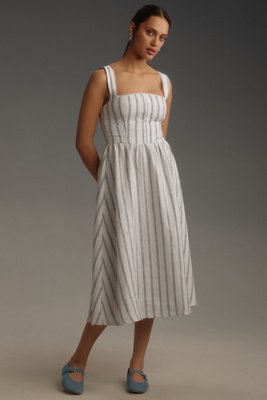 Reformation Tagliatelle Linen Dress | Anthropologie